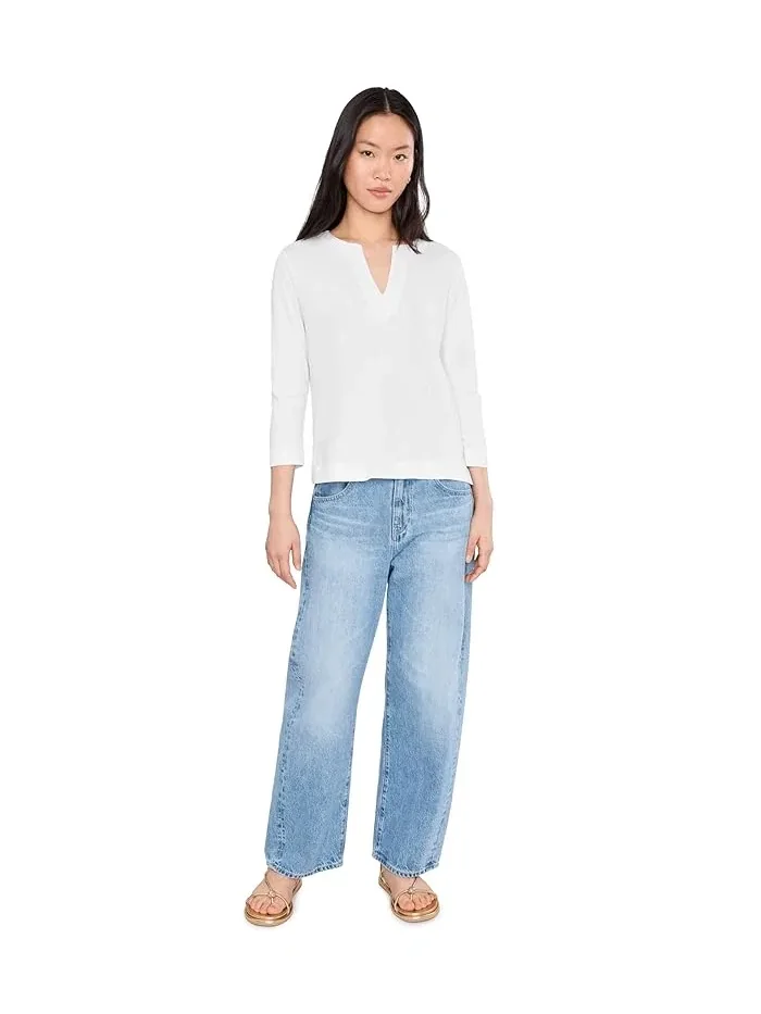 Топ с разрезом Side Slit Split Neck Lilla P — изображение 2 из 5, серый
