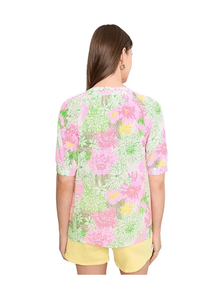 Топ Elsa Short Sleeve Lilly Pulitzer — изображение 4 из 5, белый