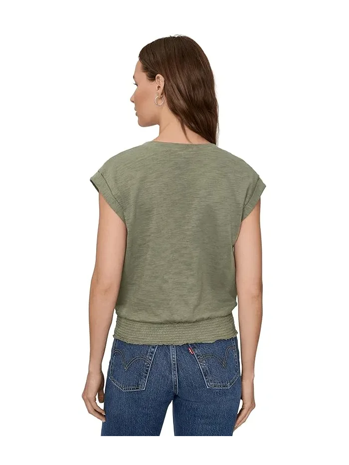 Блуза V-образным вырезом Smocked Hem V-Neck Lilla P — 4