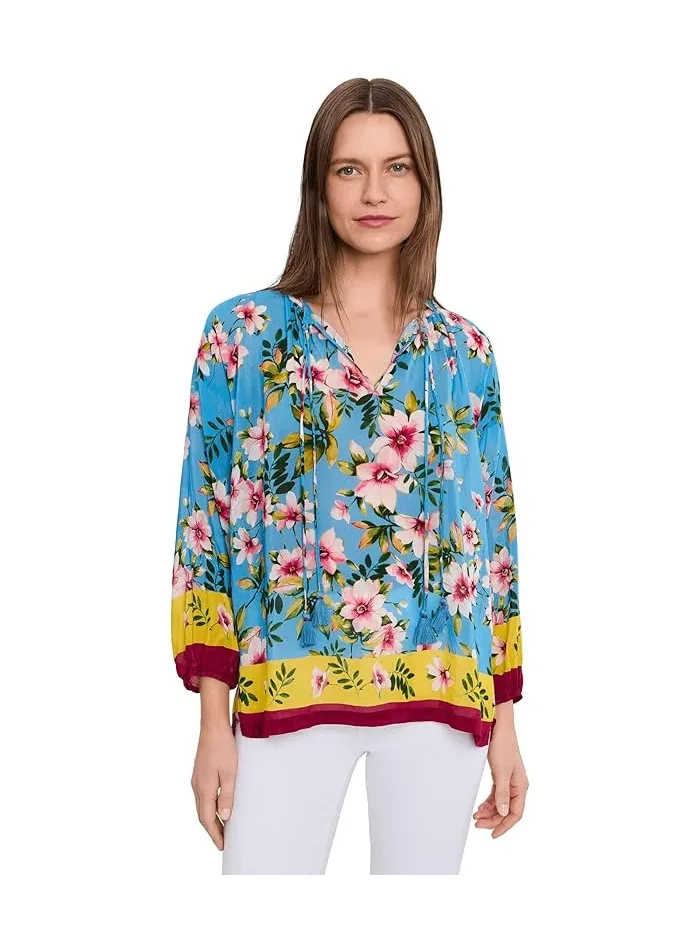 Блуза с цветочным принтом Margot Blouse Johnny Was, Geneva Scarf — 1