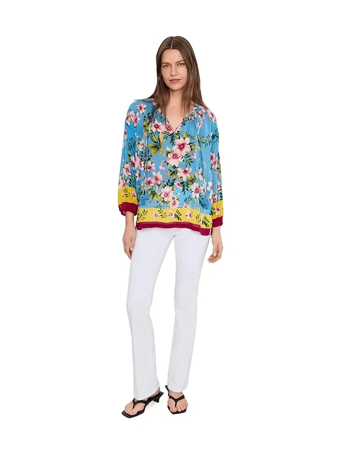 Блуза с цветочным принтом Margot Blouse Johnny Was, Geneva Scarf — 2