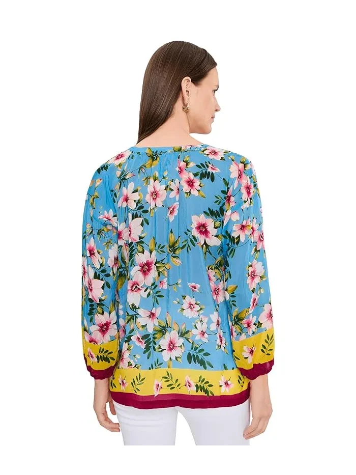 Блуза с цветочным принтом Margot Blouse Johnny Was, Geneva Scarf — 4