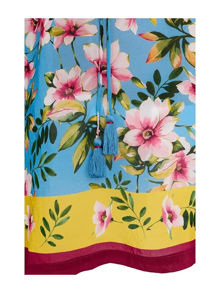 Блуза с цветочным принтом Margot Blouse Johnny Was, Geneva Scarf — 5