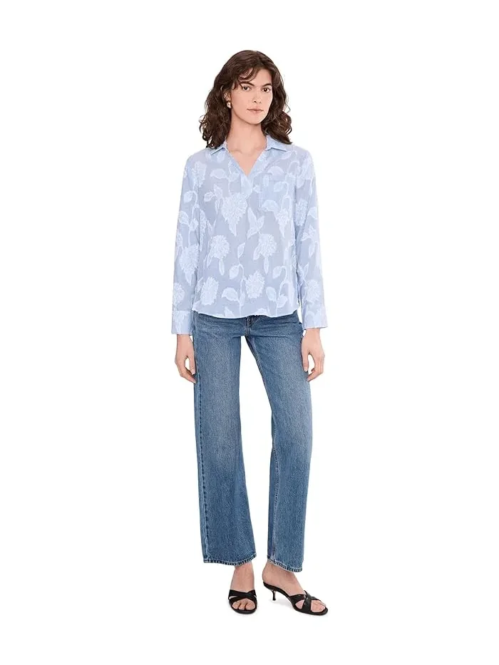Блуза с жаккардовым узором Sky Striped Jacquard Top NIC+ZOE — 2