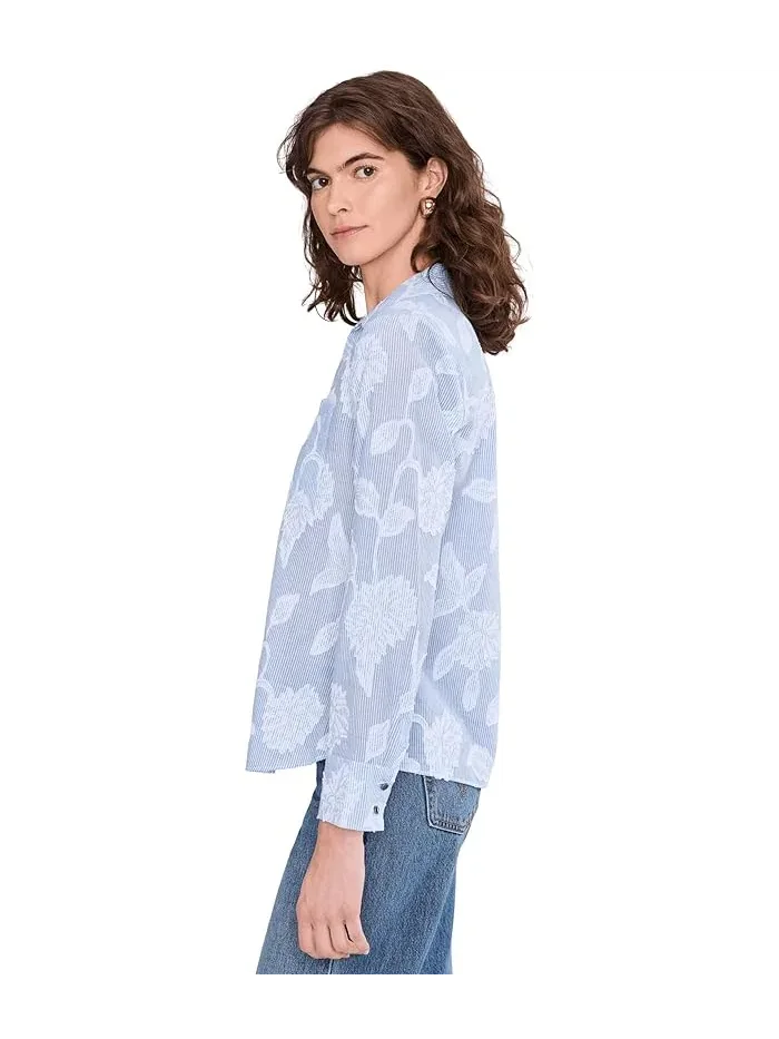 Блуза с жаккардовым узором Sky Striped Jacquard Top NIC+ZOE — 3