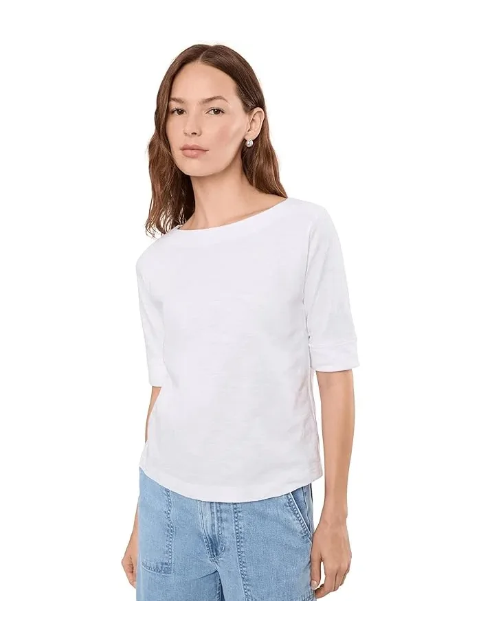 Блуза с манжетами на рукавах Cuffed Sleeve Boatneck Lilla P — 1