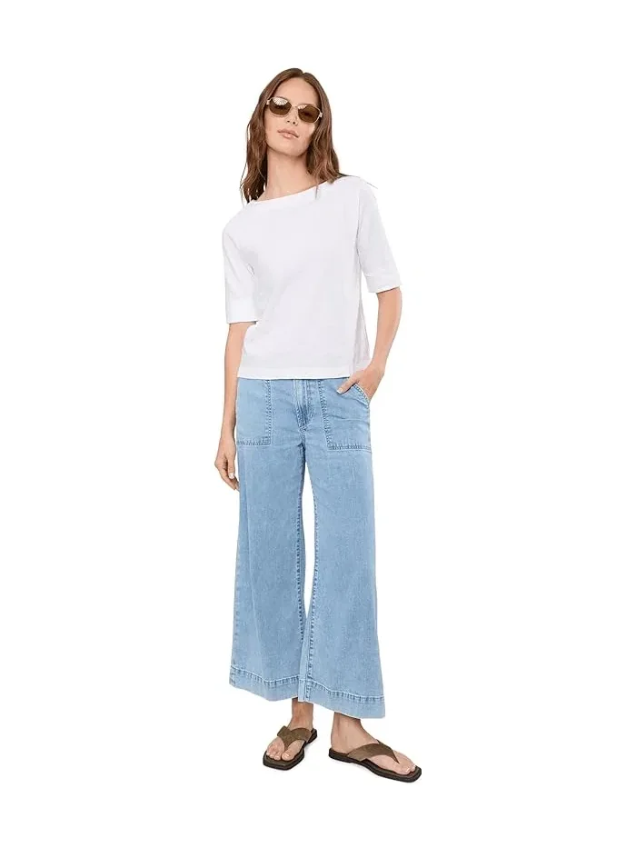 Блуза с манжетами на рукавах Cuffed Sleeve Boatneck Lilla P — 2