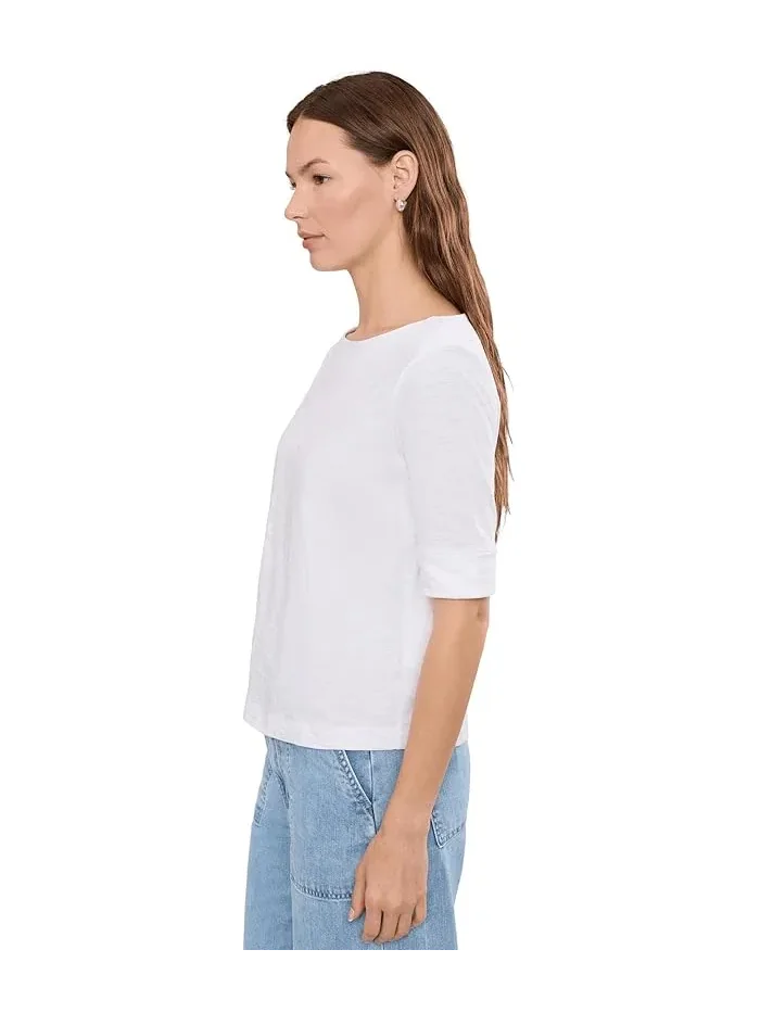 Блуза с манжетами на рукавах Cuffed Sleeve Boatneck Lilla P — 3