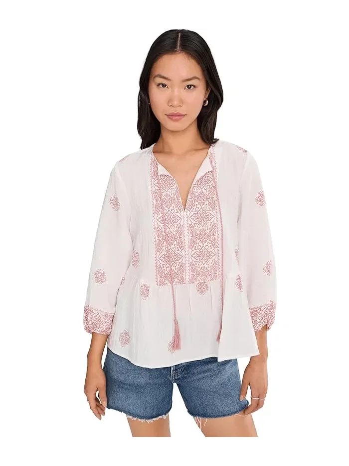 Блуза с завязкой на шее Vince Camuto — 1