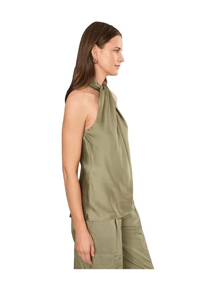 Блуза с запахом халтер Twist-Front Charmeuse Halter Blouse Lauren Ralph Lauren — 3