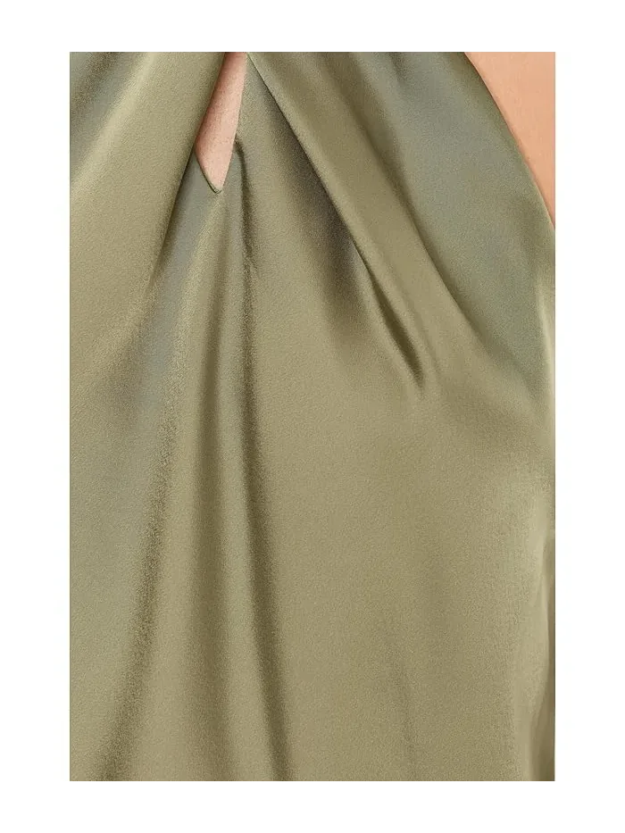 Блуза с запахом халтер Twist-Front Charmeuse Halter Blouse Lauren Ralph Lauren — 5