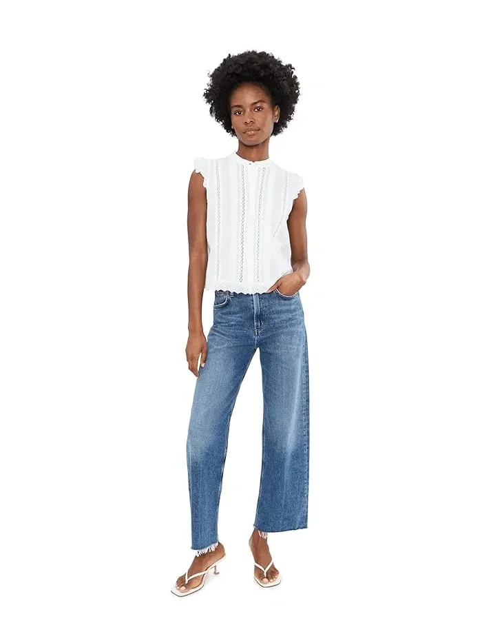 Блуза с кружевной отделкой French Frill Top NIC+ZOE — 2