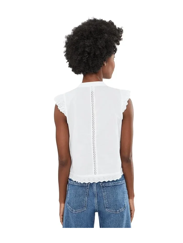 Блуза с кружевной отделкой French Frill Top NIC+ZOE — 4