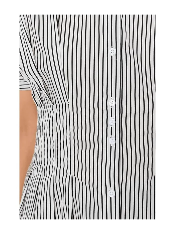 Блуза с плиссированной талией рукав-реглан Vince Camuto — 5
