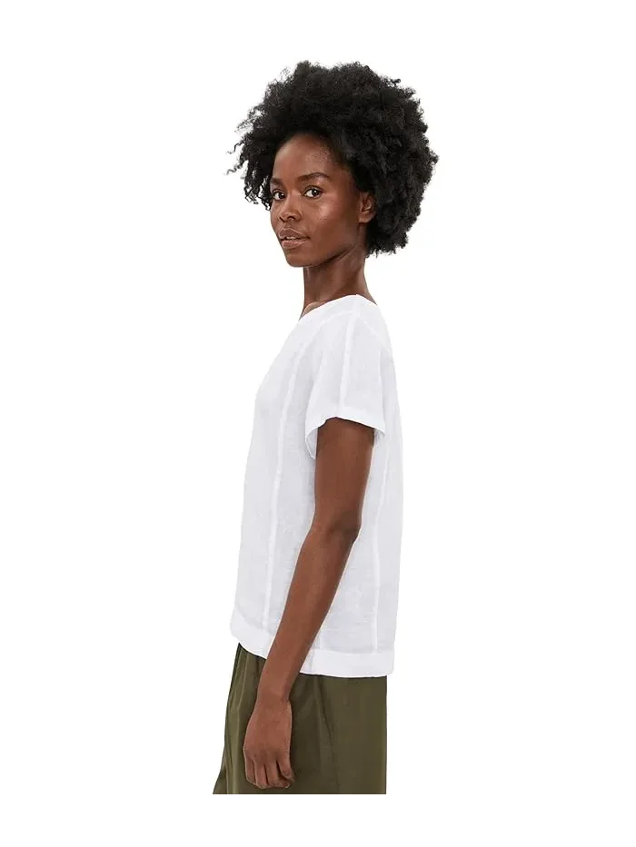Рубашка из льна Premium Washable Linen Short Sleeve Shirt L.L.Bean — 3