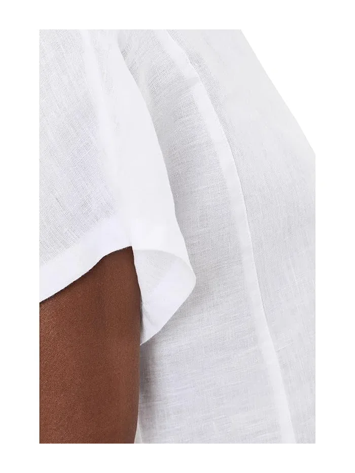 Рубашка из льна Premium Washable Linen Short Sleeve Shirt L.L.Bean — 5