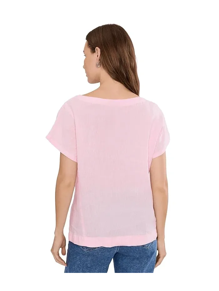 Рубашка из льна Premium Washable Linen Short Sleeve Shirt L.L.Bean — 4