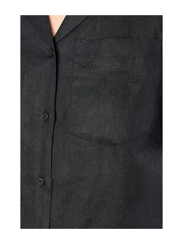 Рубашка лагерная из льна короткий рукав Lauren Ralph Lauren — 5