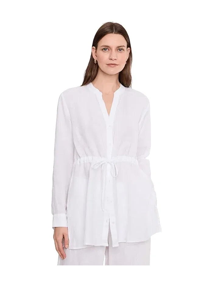 Рубашка льняная Organic Handkerchief Linen Long Shirt Eileen Fisher — 1