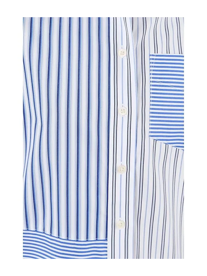 Рубашка свободного кроя полосатая Petite Relaxed Fit Striped Broadcloth Shirt Lauren Ralph Lauren — 5