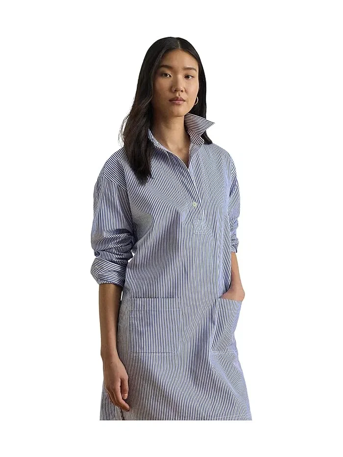 Платье-рубашка полосатое хлопковое LAUREN Ralph Lauren — 2