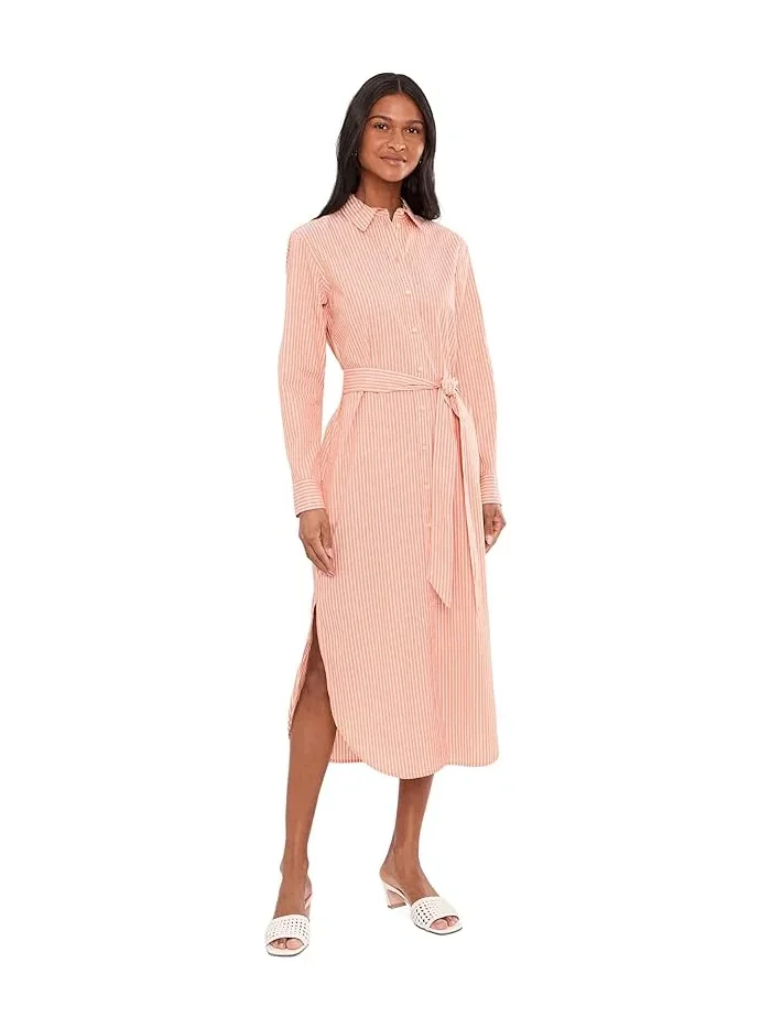 Платье-рубашка полосатая хлопковое Lauren Ralph Lauren — 1