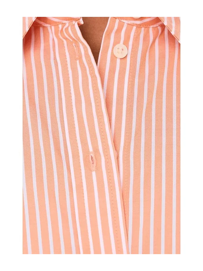 Платье-рубашка полосатая хлопковое Lauren Ralph Lauren — 5