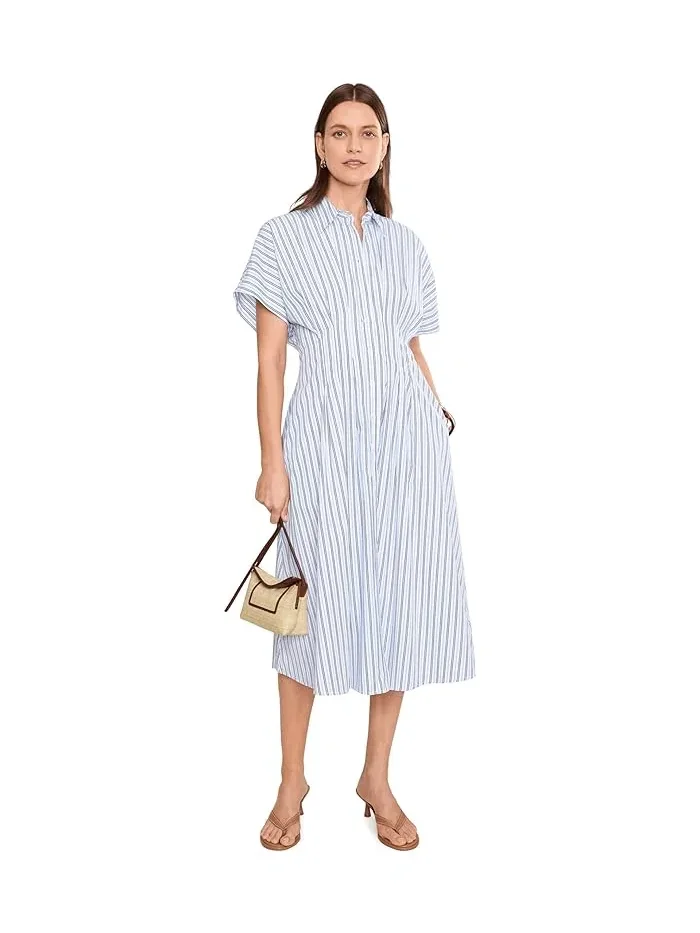 Платье-рубашка полосатое плиссированное Lauren Ralph Lauren — 2