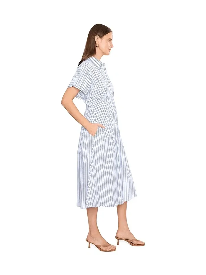 Платье-рубашка полосатое плиссированное Lauren Ralph Lauren — 3