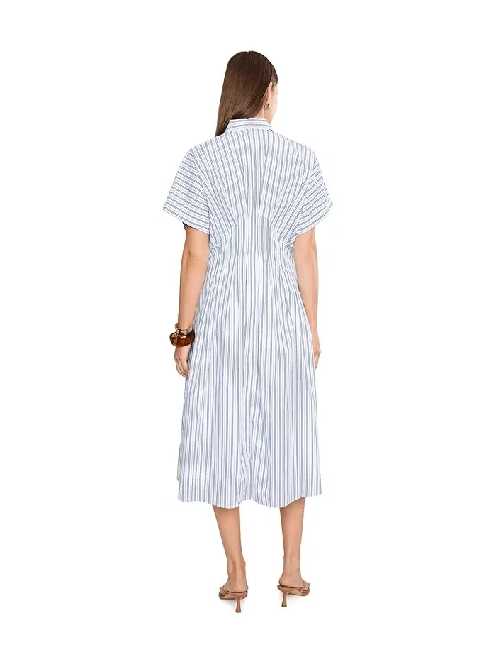 Платье-рубашка полосатое плиссированное Lauren Ralph Lauren — 4