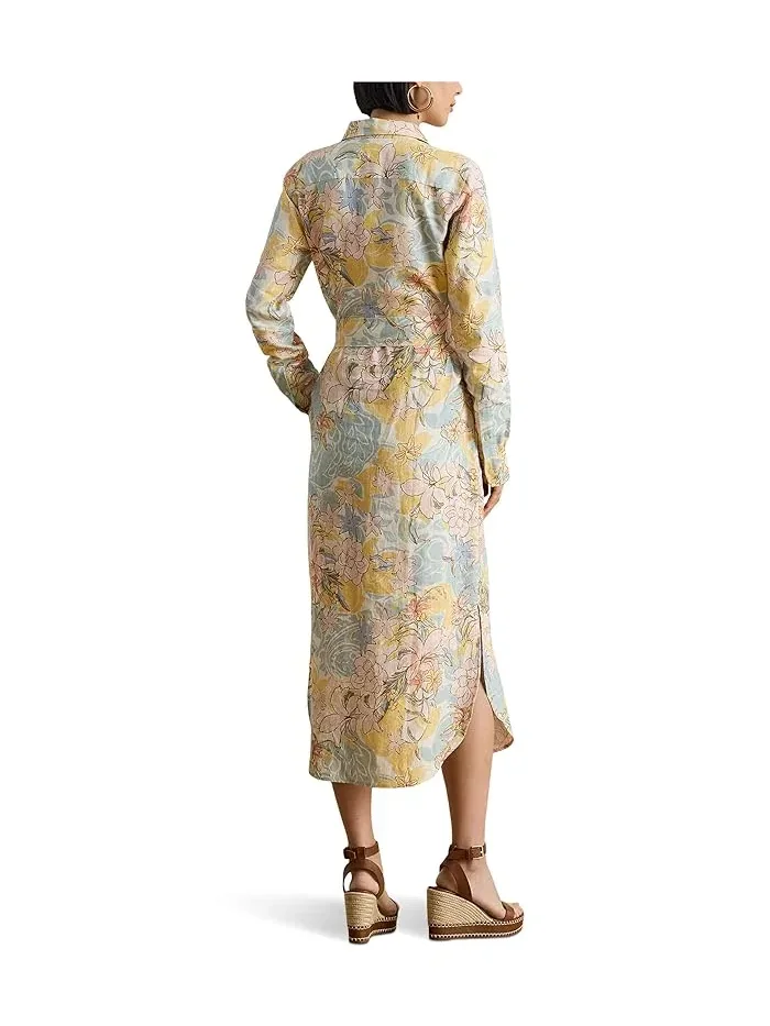 Платье-рубашка льняное Floral Linen Lauren Ralph Lauren — 2