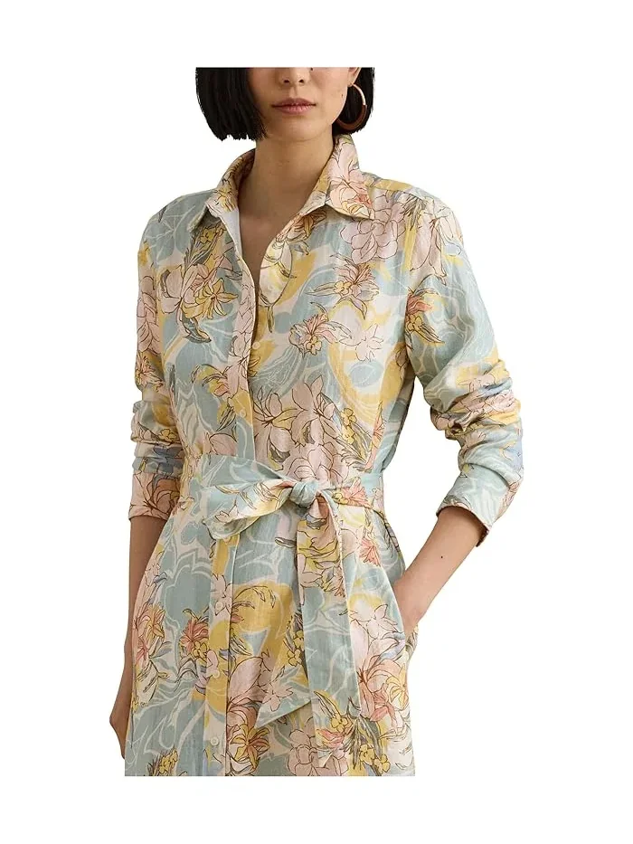 Платье-рубашка льняное Floral Linen Lauren Ralph Lauren — 3