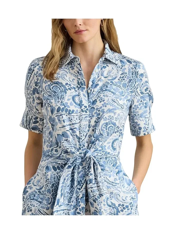 Платье-рубашка пайсли с завязкой Lauren Ralph Lauren — 3