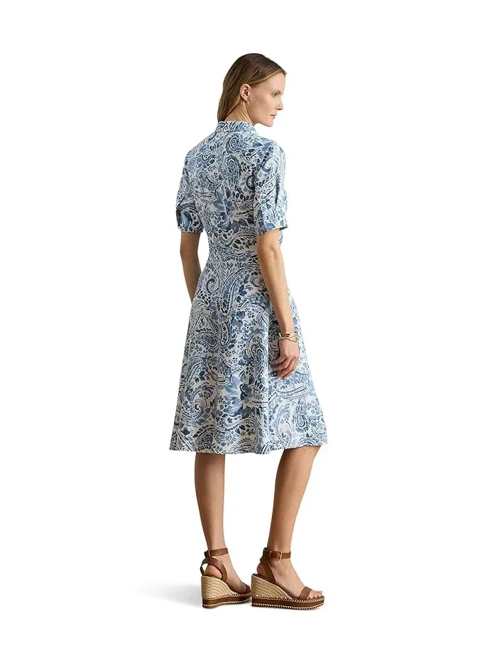 Платье-рубашка пайсли с завязкой Lauren Ralph Lauren — 4