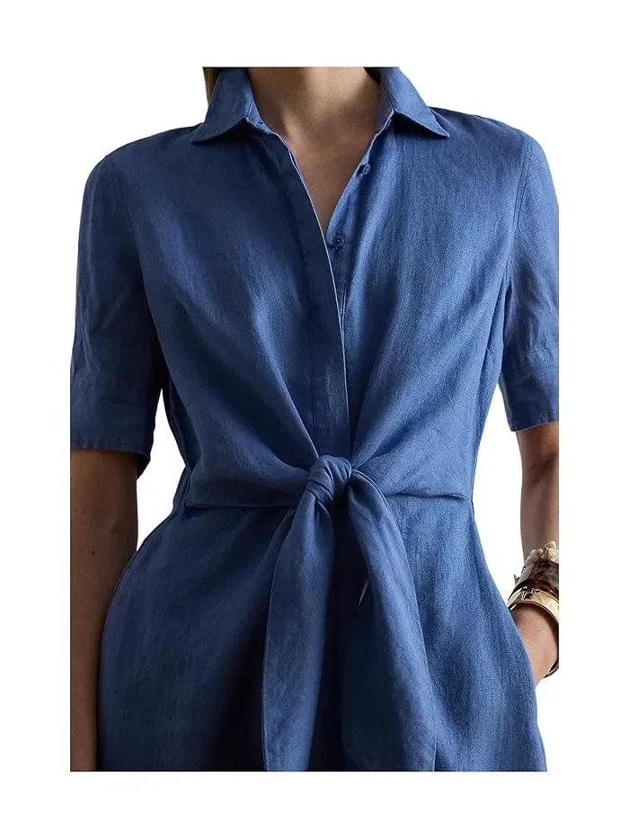 Платье-рубашка Tie-Front Linen Lauren Ralph Lauren — 3
