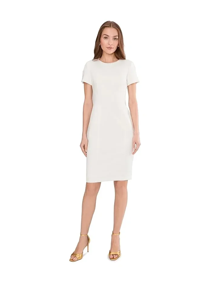 Платье-футляр с коротким рукавом Short Sleeve Scuba Sheath Calvin Klein — 1