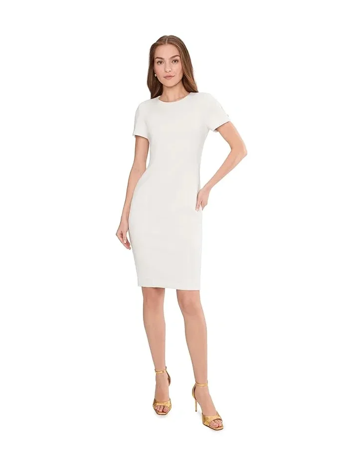 Платье-футляр с коротким рукавом Short Sleeve Scuba Sheath Calvin Klein — 2