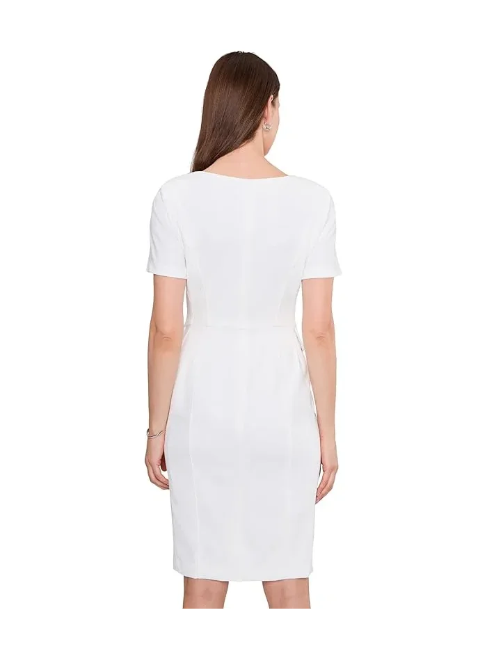 Платье-футляр с коротким рукавом Calvin Klein — 4