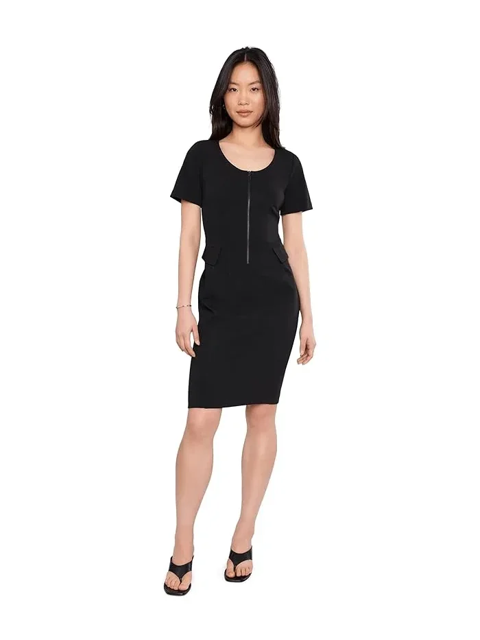 Платье-футляр с круглым вырезом коротким рукавом Calvin Klein — 2