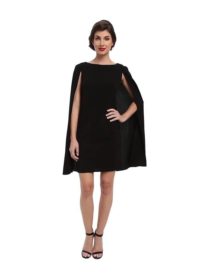 Платье-футляр с накидкой Structured Cape Sheath Adrianna Papell — 1