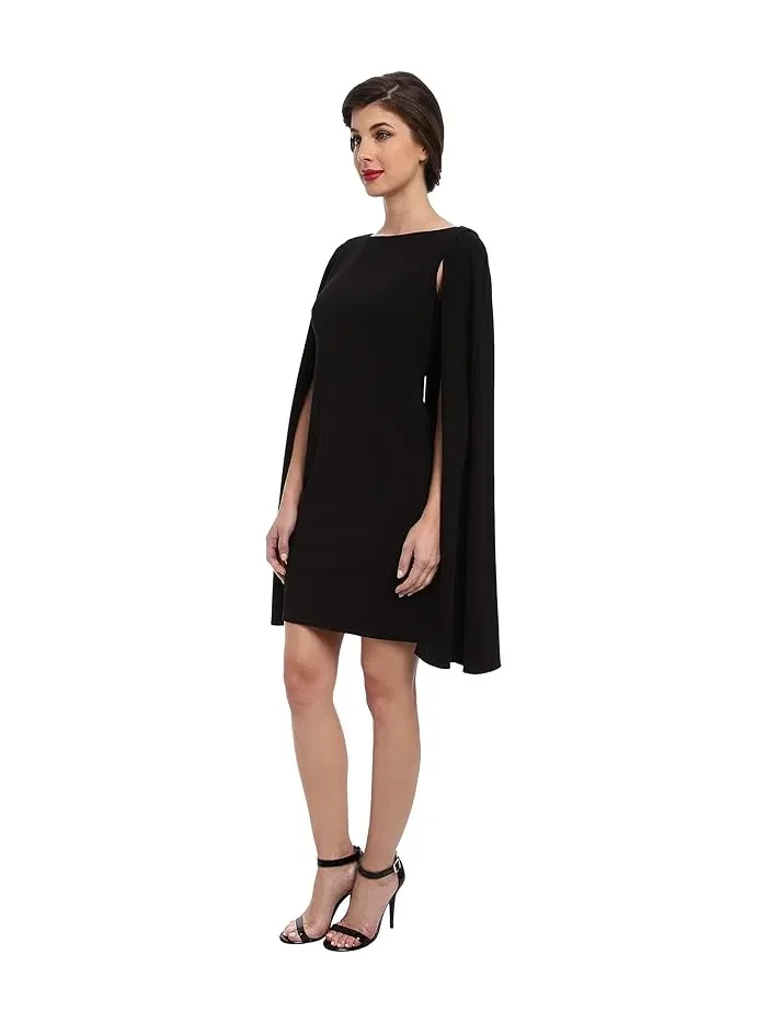Платье-футляр с накидкой Structured Cape Sheath Adrianna Papell — 2