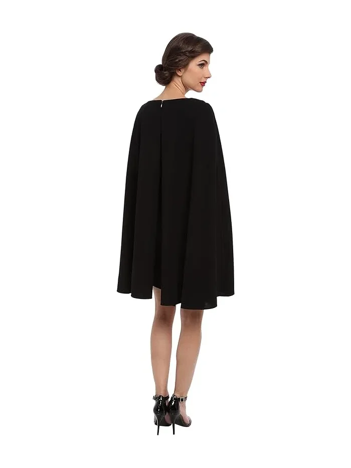 Платье-футляр с накидкой Structured Cape Sheath Adrianna Papell — 3