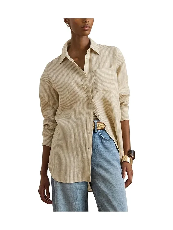 Рубашка поло с полосками Lauren Ralph Lauren — 1