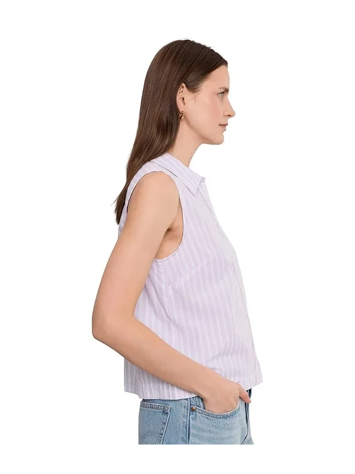 Рубашка без рукавов полосатая Striped Sleeveless Shirt Lilla P, Pool Stripe — 3