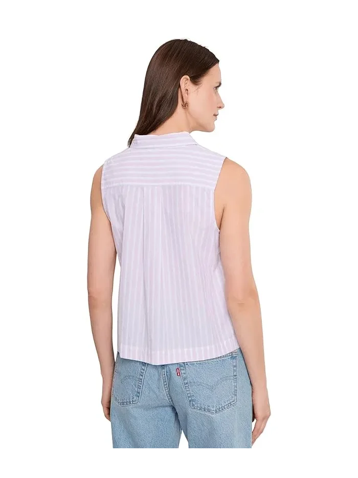 Рубашка без рукавов полосатая Striped Sleeveless Shirt Lilla P, Pool Stripe — 4