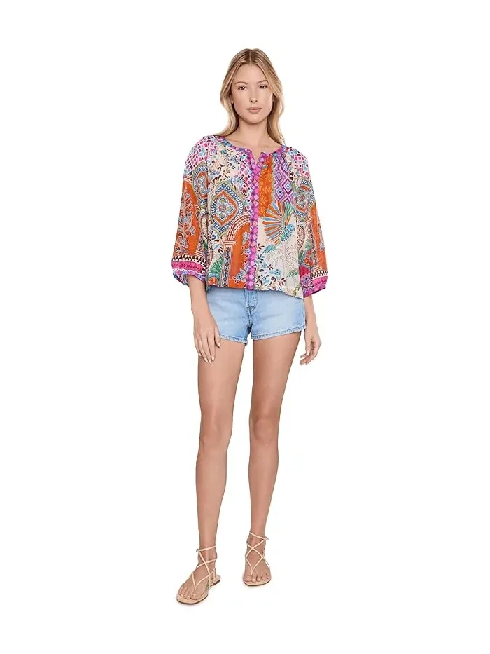Блуза с принтом Michaella Peasant Blouse Johnny Was, Avelar — 2