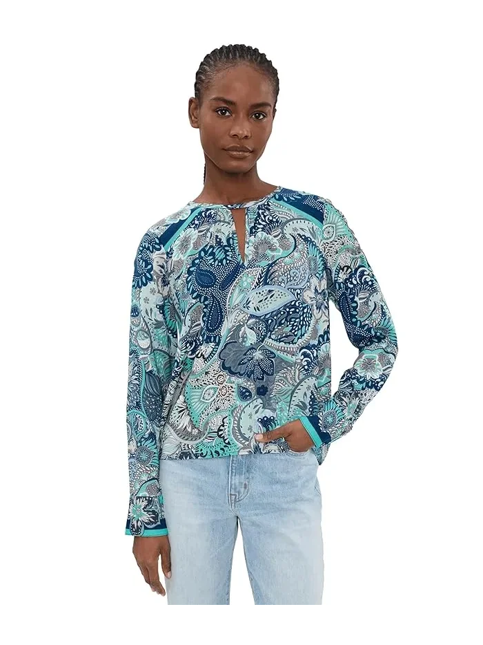 Блуза с принтом Petite Long Sleeve Woven Top Liverpool Los Angeles — 1