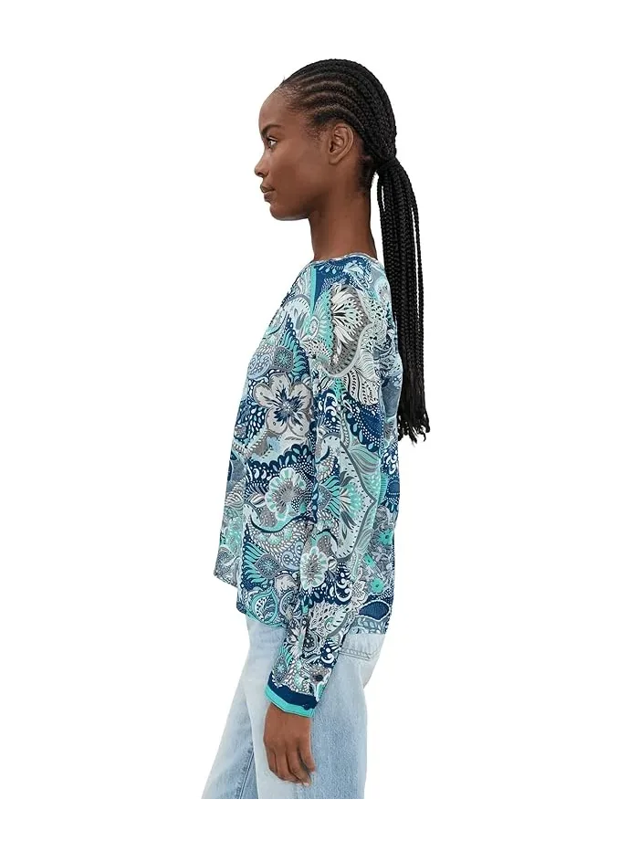 Блуза с принтом Petite Long Sleeve Woven Top Liverpool Los Angeles — 3