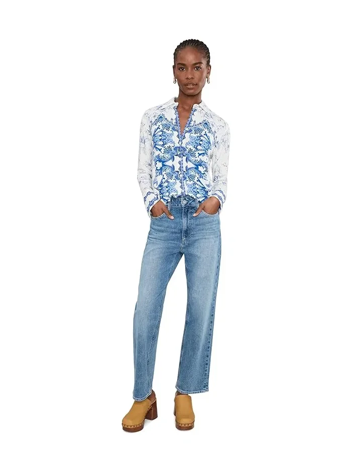 Блуза с принтом The Janie Favorite Button Front Shirt Johnny Was, Vallora — 2