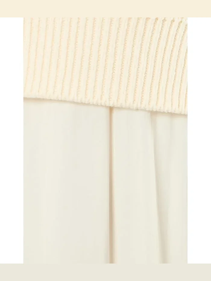 Платье трикотажное с вырезом Sleeveless Crew Neck Tie Back Sweater Woven Dress Liverpool Los Angeles — 5